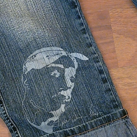 Makaveli Womens Blue Regular Fit Mid Wash Low Rise Denim Straight Jeans Size 5 - Picture 12 of 12